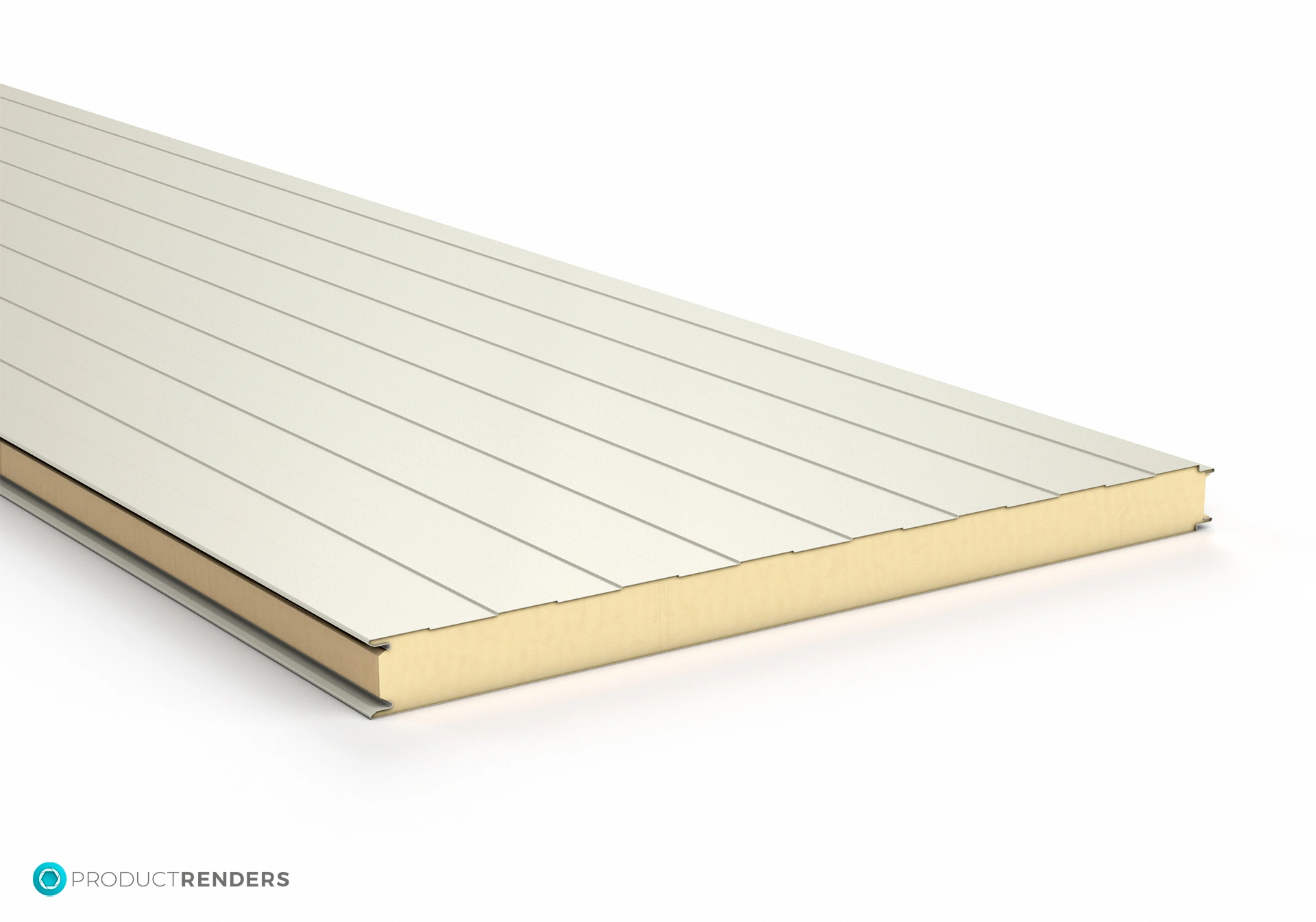 A render of a c-shaped panel.